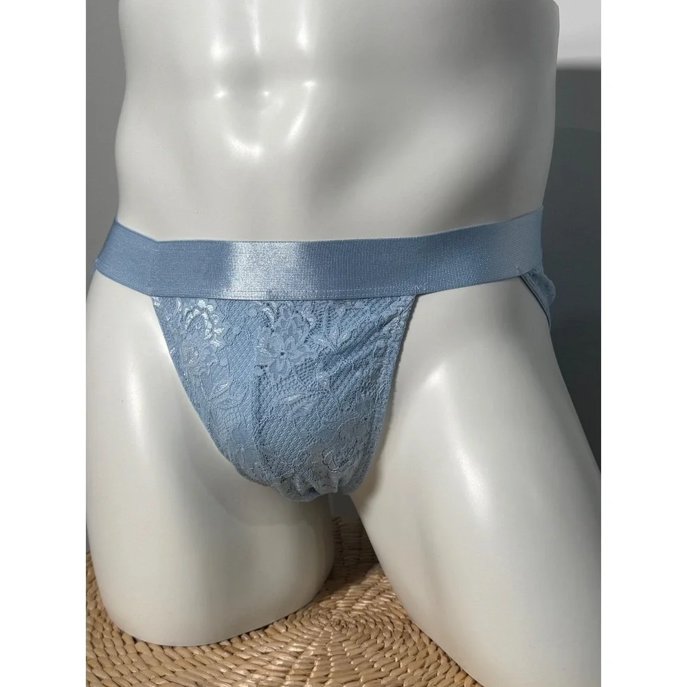 Cosabella Never Say Never Men's Sports Brief‎ Aasmani Blue Lace Underwear L